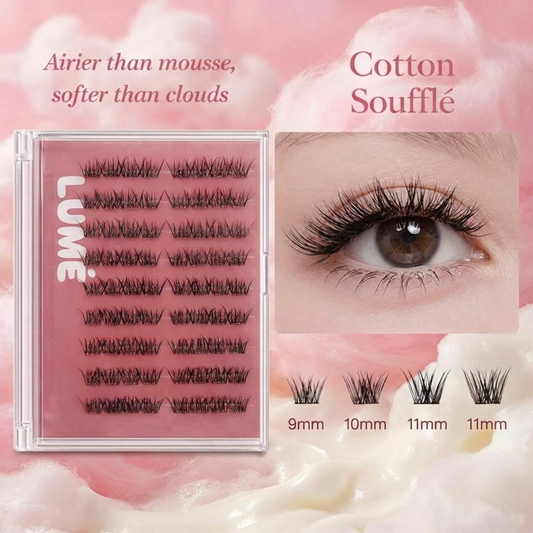 Lumé Cotton Soufflé Self-Adhesive Lash Clusters