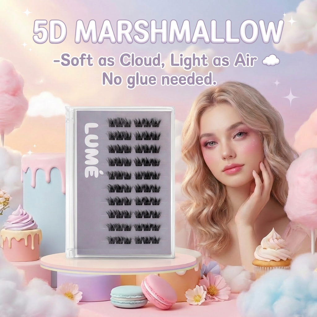 Lumé 5D Marshmallow Self-Adhesive Lash Clusters
