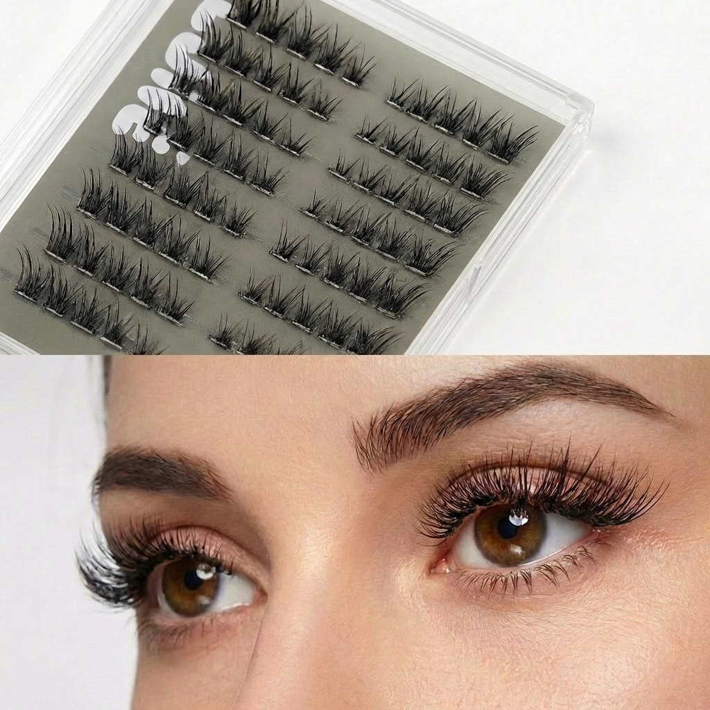 Lumé Matcha Milk Mousse Self-Adhesive Lash Clusters
